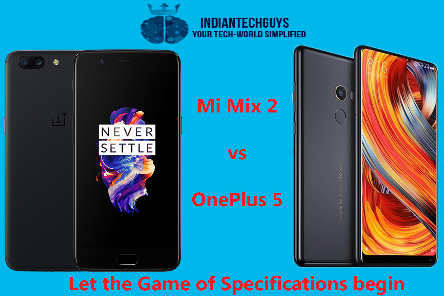 Mi Mix 2 vs OnePlus 5